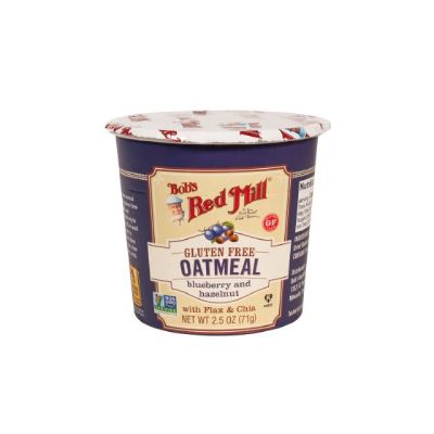 Bob&#39;s Red Mill  - Oatmeal Cup - Blueberry Hazelnut - 12x71g
