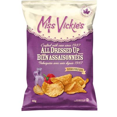 *Miss Vickies - Kettle Cooked Potato Chips - All Dressed - 40x40g