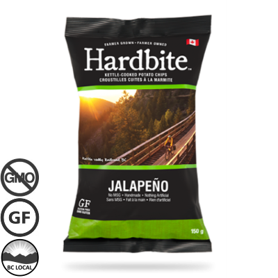 Hardbite - Kettle Chips - Jalapeno - 15x150g - (3-5 day lead time)
