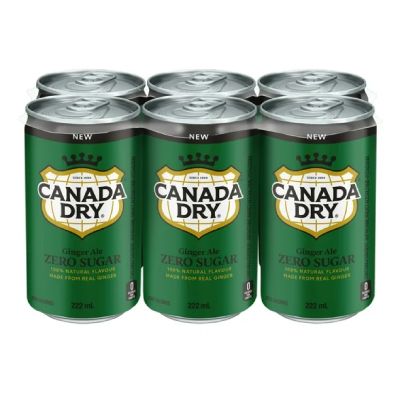 Canada Dry - Ginger Ale - Zero Sugar - 6x222mL