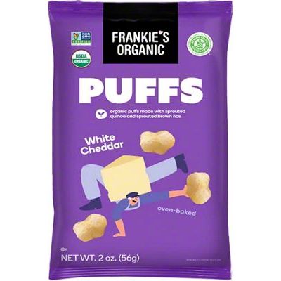 *NEW* - Frankie&#39;s - Puff&#39;s - White Cheddar - 36x56g