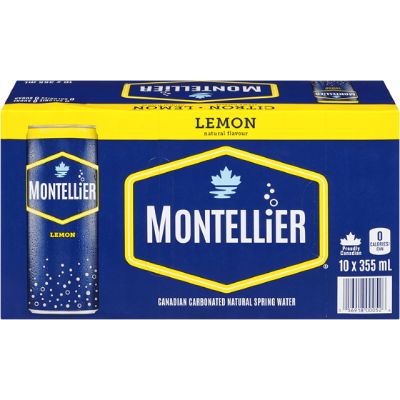 *NEW* Montellier - Sparkling Water - Lemon - 10x355mL