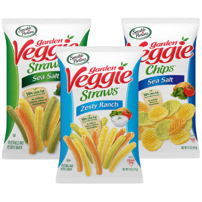 Sensible Portions - Veggie Chips &amp; Veggie Straws - Assorted - 24x28g