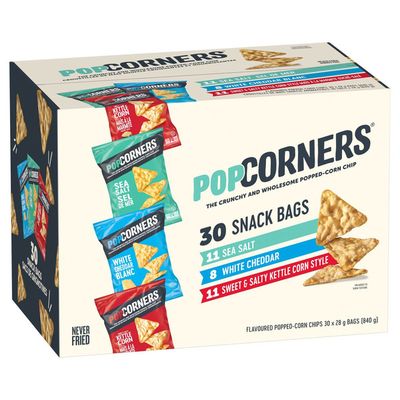 *NEW* - Popcorners - Whole Grain Chips - Variety Pack - 30x28g