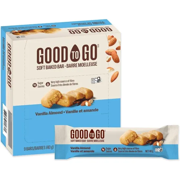 Good To Go - Soft Baked Bars - Vanilla Almond - 9x40g