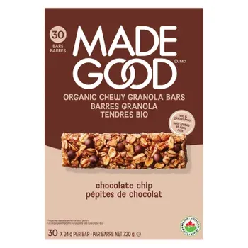 Made Good - Granola Bars - Chocolate Chip Granola Bar - 30x24g