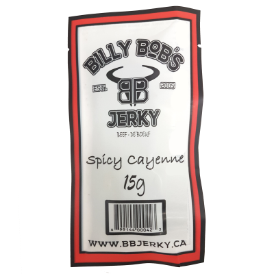 Billy Bob's Jerky Inc. - Beef Jerky - Spicy Cayenne - 12x15g