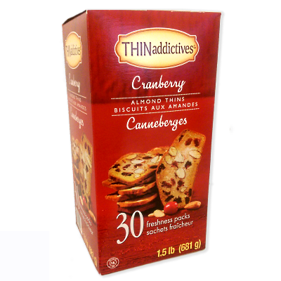 Thin Addictives - Almond Thins - Cranberry - 681g