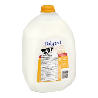 Milk - Regular - Homo 3.25% M.F. - 4L