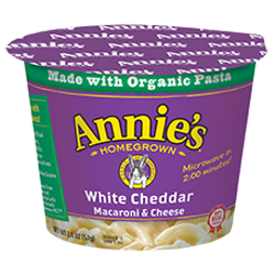 Annie's Homegrown - Mac &amp; Cheese Cup - White Cheddar - 12x57g