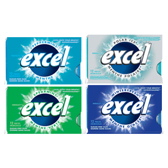 Excel - Gum - Assorted - 27x17g