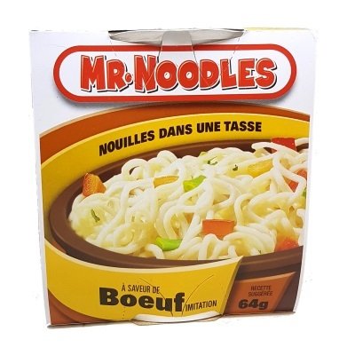 Mr Noodles - Noodles in a Cup - Beef - 12x64g