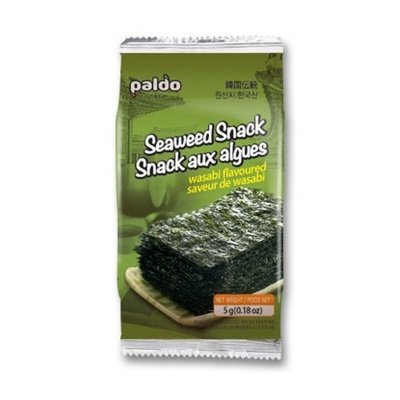 Paldo - Roasted Seaweed - Wasabi - 3x5g Paldo - Roasted Seaweed - Wasabi - 3x5g