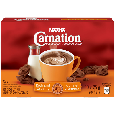 Carnation - Hot Chocolate Mix - Rich & Creamy (10 Pack) - 250g
