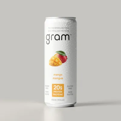 *NEW* - Gram - Protein Sparkling Soda - Mango - 4x355mL