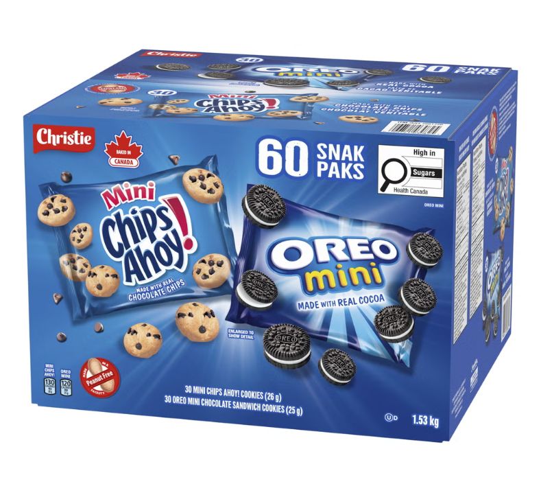 **NEW* - Christie - Oreo Mini &amp; Mini Chips Ahoy - Variety Pack - 60x26g
