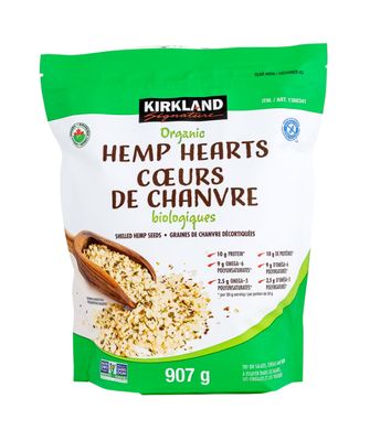 *NEW* - Kirkland - Organic Hemp Hearts - 907g