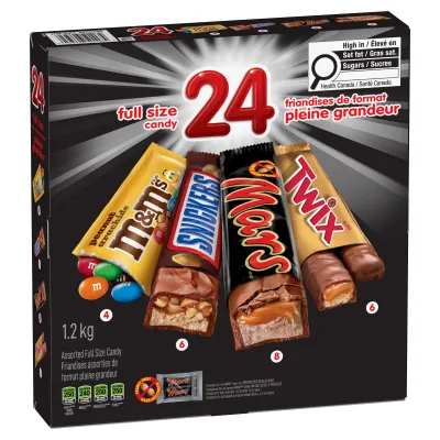 Mars - Chocolate Bar Variety Pack - M&amp;Ms, Snickers, Twix &amp; Mars - 24xVaries