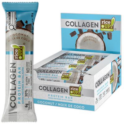 **NEW* - Rice Up - Collagen Protein Bars - Coconut - 12x50g