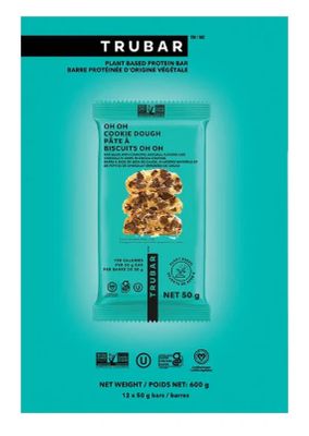 *NEW* - Trubar - Plant Based Protein Bars - Oh Oh Cookie Dough - 12x50g