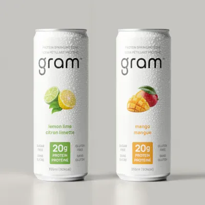 *NEW* - Gram - Protein Sparkling Soda - Variety Pack - 4x355mL