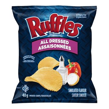 *NEW* - Ruffles - Potato Chips - All Dressed - 48x40g