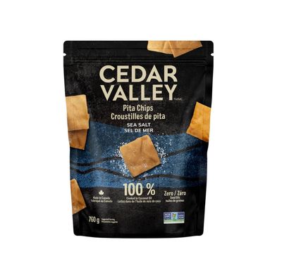 *NEW* - Cedar Valley - Pita Chips - Sea Salt - 760g