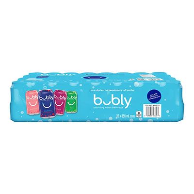 Bubly - Flavored Sparkling Water - 32 Pack Assorted - 32x355mL