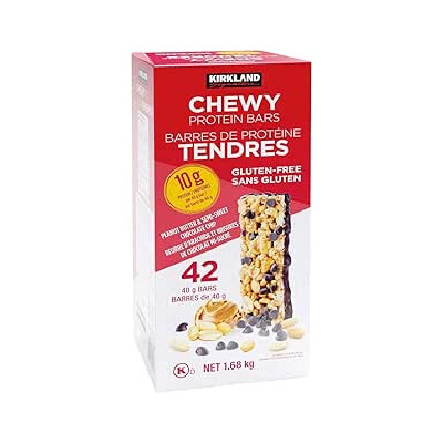 Chewy Protein Bars - Peanut Butter and Semi-Sweet Chocolate Chip - 42x40g