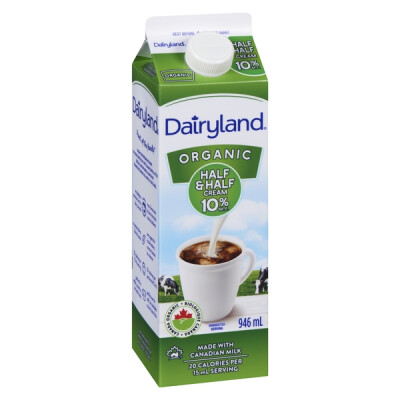 Cream- Organic - Half and Half (Organic) - 946mL