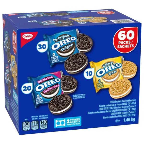 *NEW* - Christie - Oreo - Variety Pack - 60x2 Packs