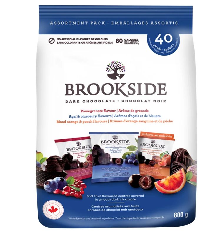 **NEW* - Brookside - Dark Chocolate &amp; Fruit Candy - Assorted Flavours - 40x20g