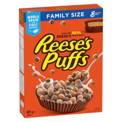 *NEW* - General Mills - Reese's Puffs Cereal - Family Size - 601g