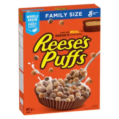 *NEW* - General Mills - Reese's Puffs Cereal - Family Size - 601g