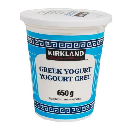 *NEW* - Kirkland - Greek Yogurt - Plain 0% M.F. - 650g