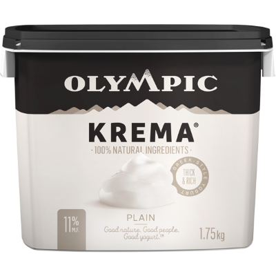 Olympic Dairy - Krema Yogurt - Plain 10% M.F - 1.75Kg