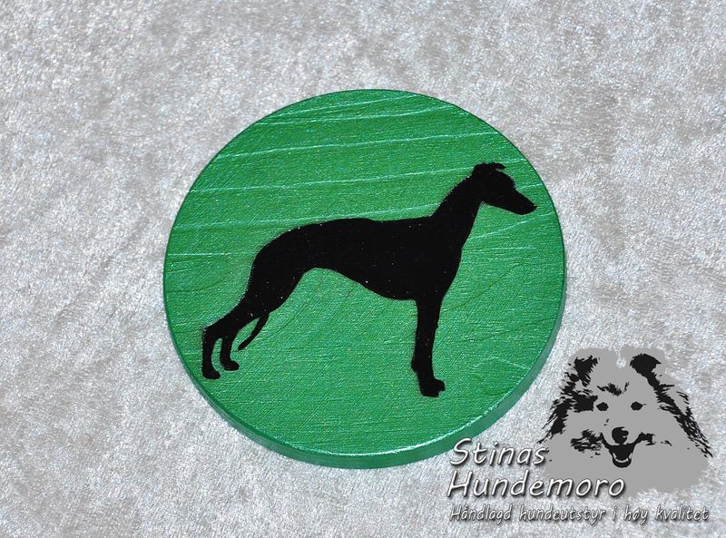 Coaster/glassbrikke Whippet