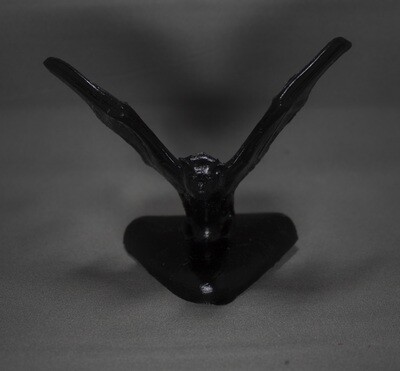 Bat: Milwaukee County Zoo Black Mold-A-Rama Bat Figurine from Milwaukee County Zoo