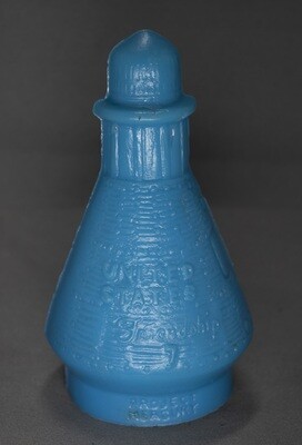 Back of Light Blue Mold-A-Rama Friendship 7 Capsule Statue from the Museum of Science & Industry