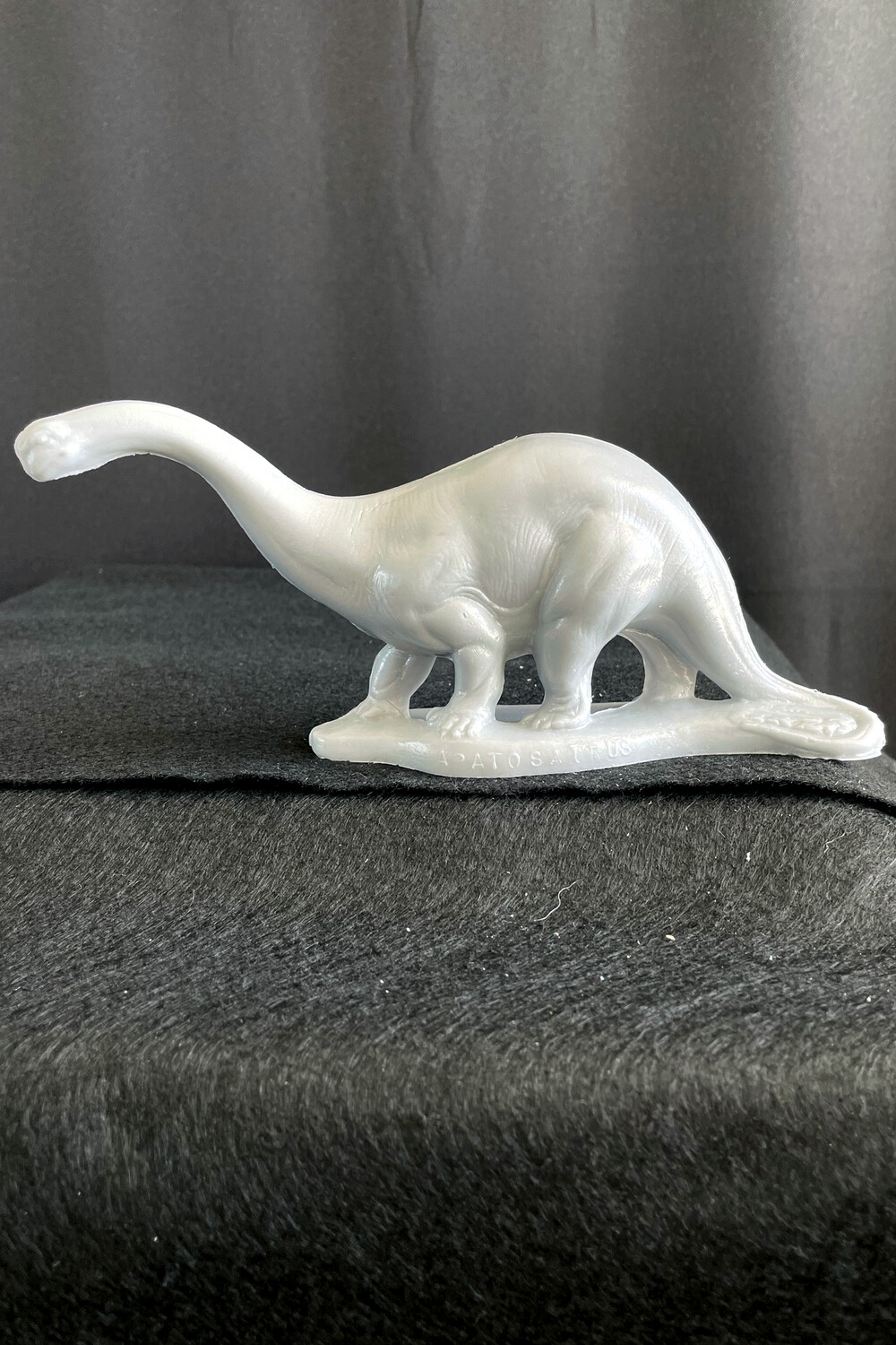 Silver Apatosaurus Mold-A-Rama Figurine