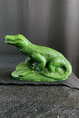 Green Mold-A-Rama Alligator Figurine from Brookfield Zoo
