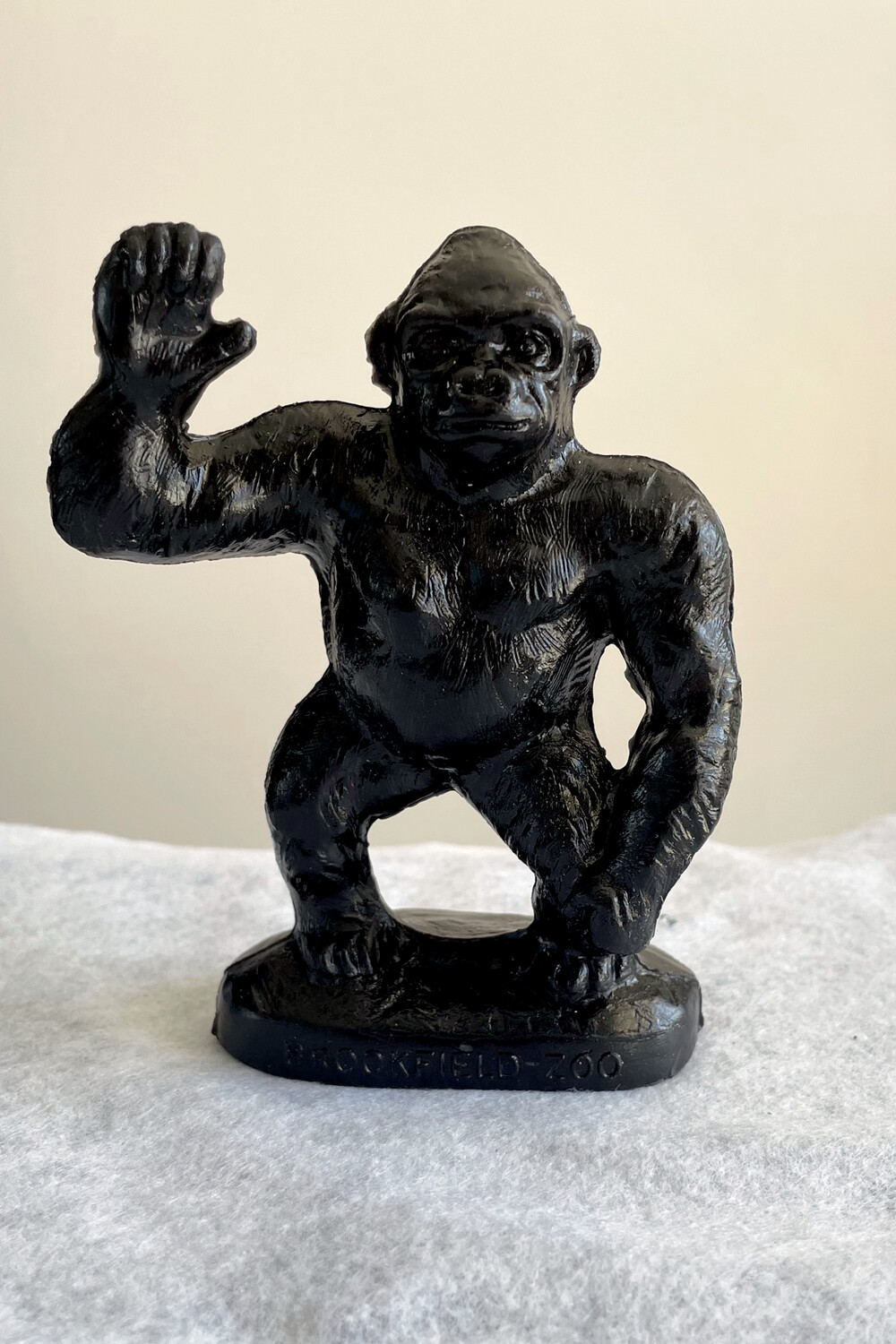 Black Mold-A-Rama Gorilla Figurine from Brookfield Zoo