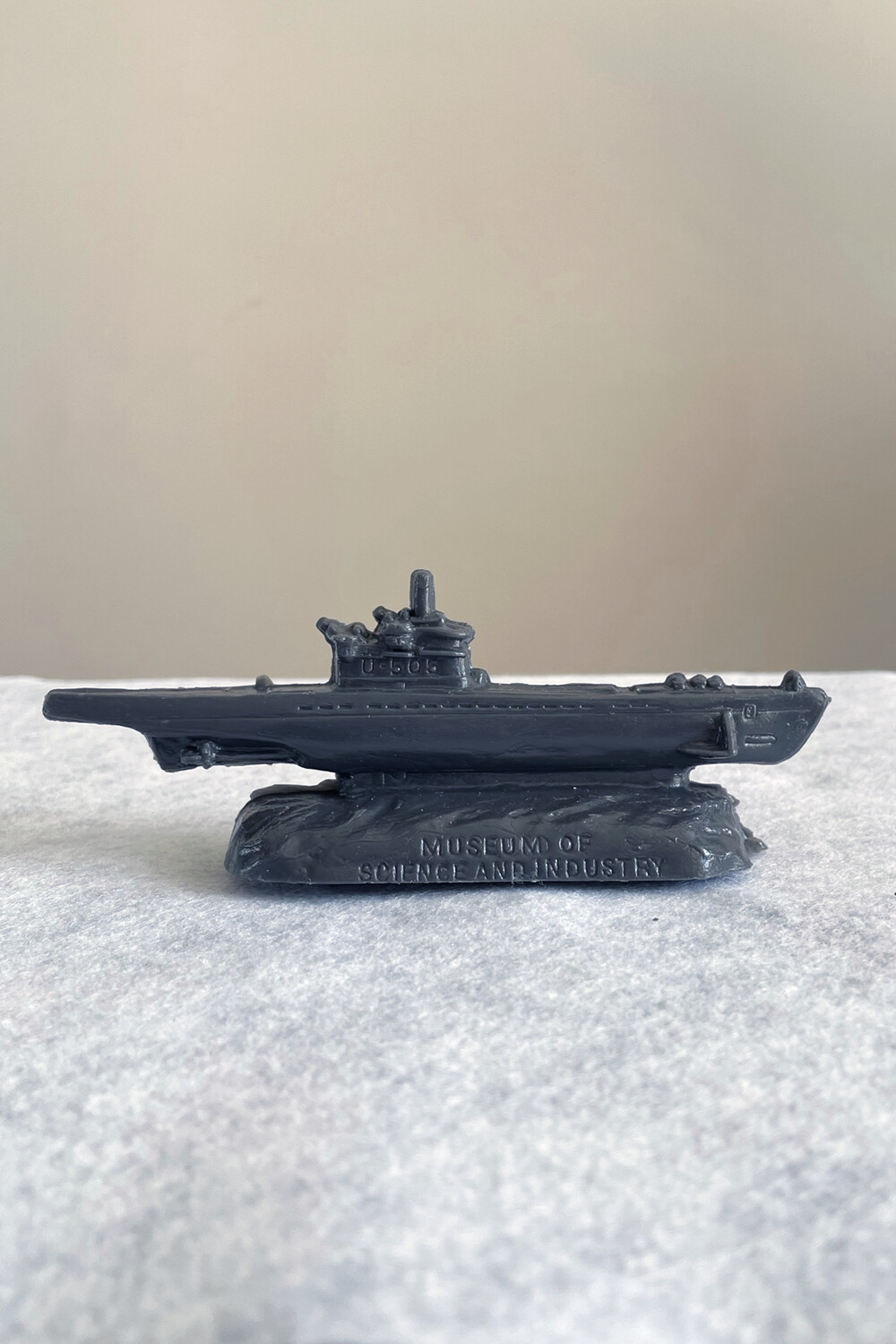 Grey Mold-A-Rama U505 Submarine Statue from the Museum of Science & Industry