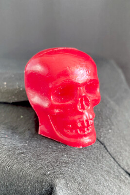Red Halloween Skull Mold-A-Rama Statue