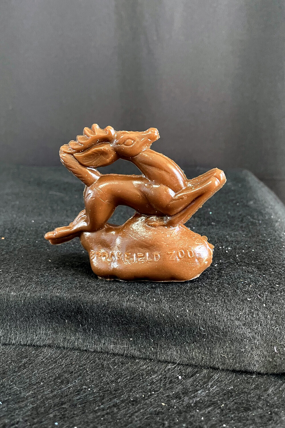 Brown Mold-A-Rama Reindeer Ornament Figurine from Brookfield Zoo