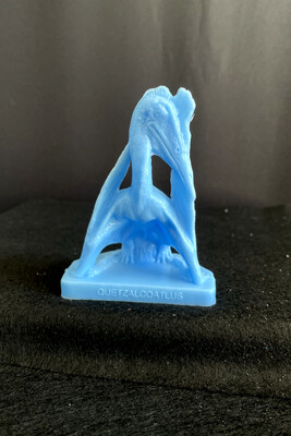 Blue Mold-A-Rama Quetzalcoatlus Figurine from Field Museum