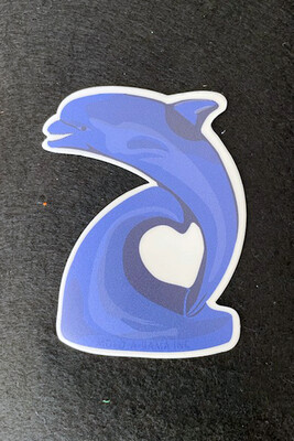 Mold-A-Rama Dolphin Figurine Sticker