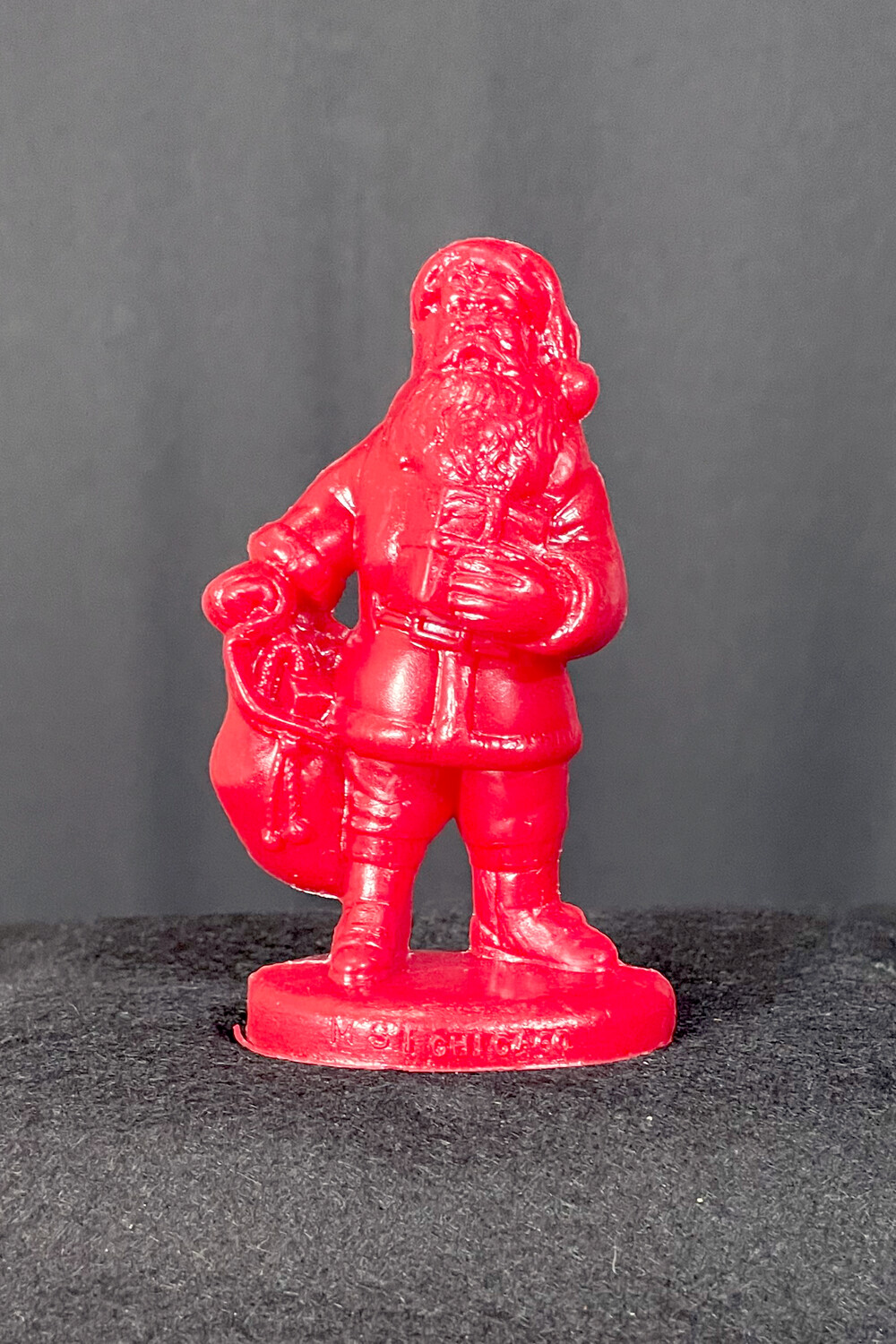 Red Mold-A-Rama Santa Claus Figurine from the Museum of Science & Industry