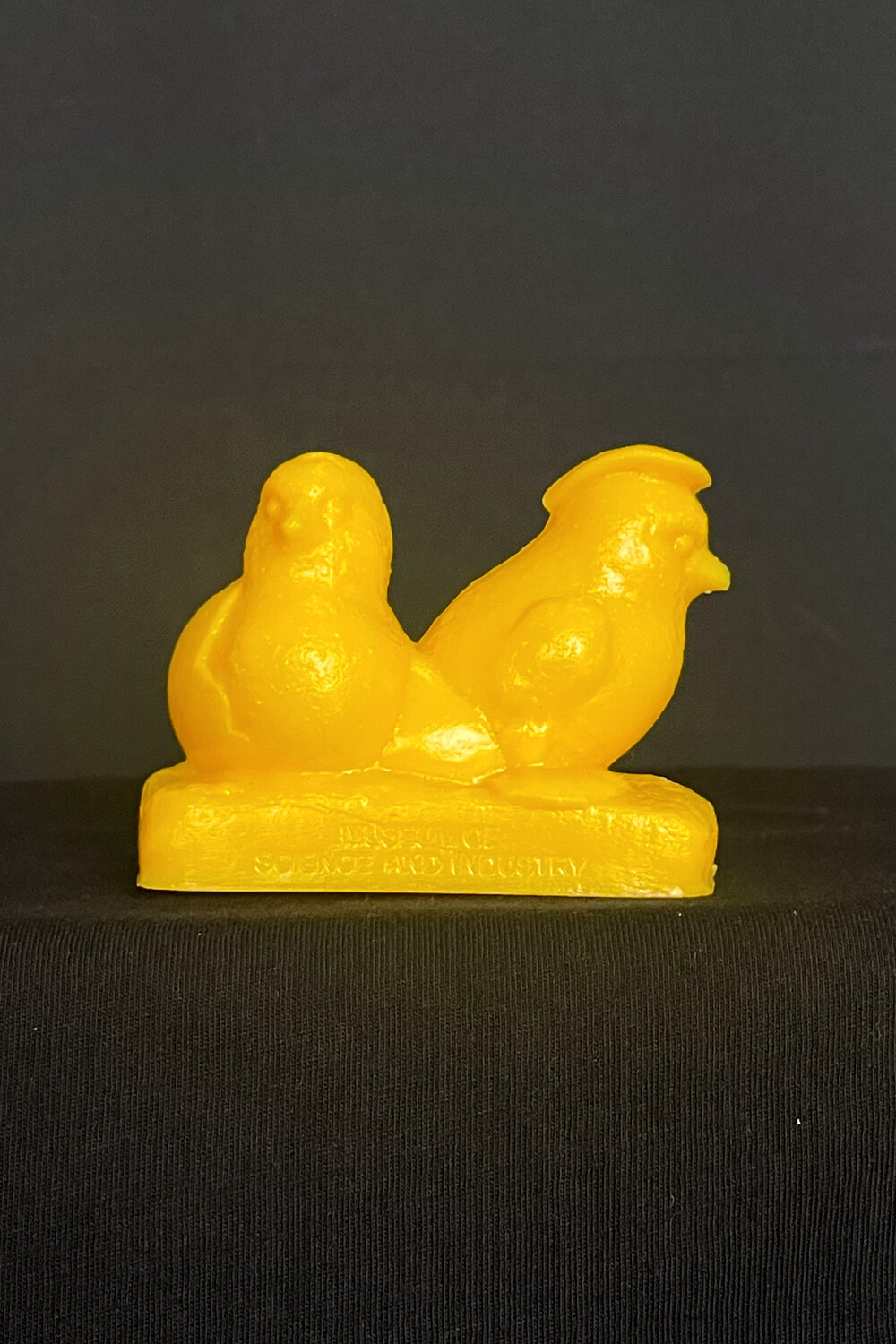 Yellow Mold-A-Rama Baby Chicks Figurine from Museum of Science & Industry