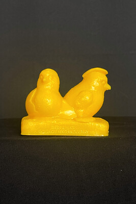Yellow Mold-A-Rama Baby Chicks Figurine from Museum of Science & Industry